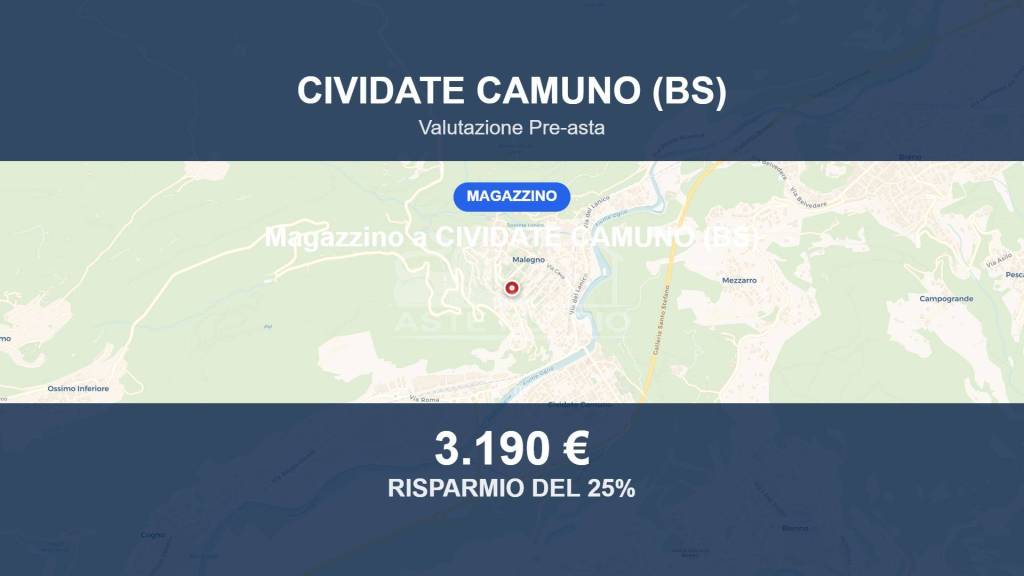 locale di sgombero in vendita a Cividate Camuno