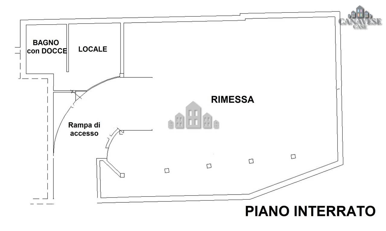 locale di sgombero in vendita a Castellamonte