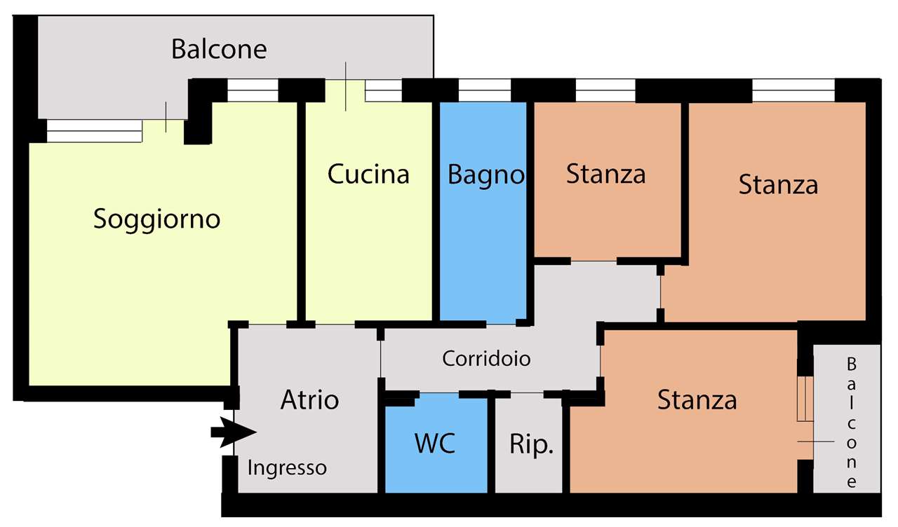 appartamento in vendita ad Edolo in zona Vico