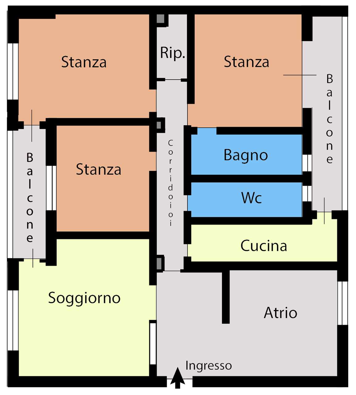 appartamento in vendita ad Edolo in zona Vico