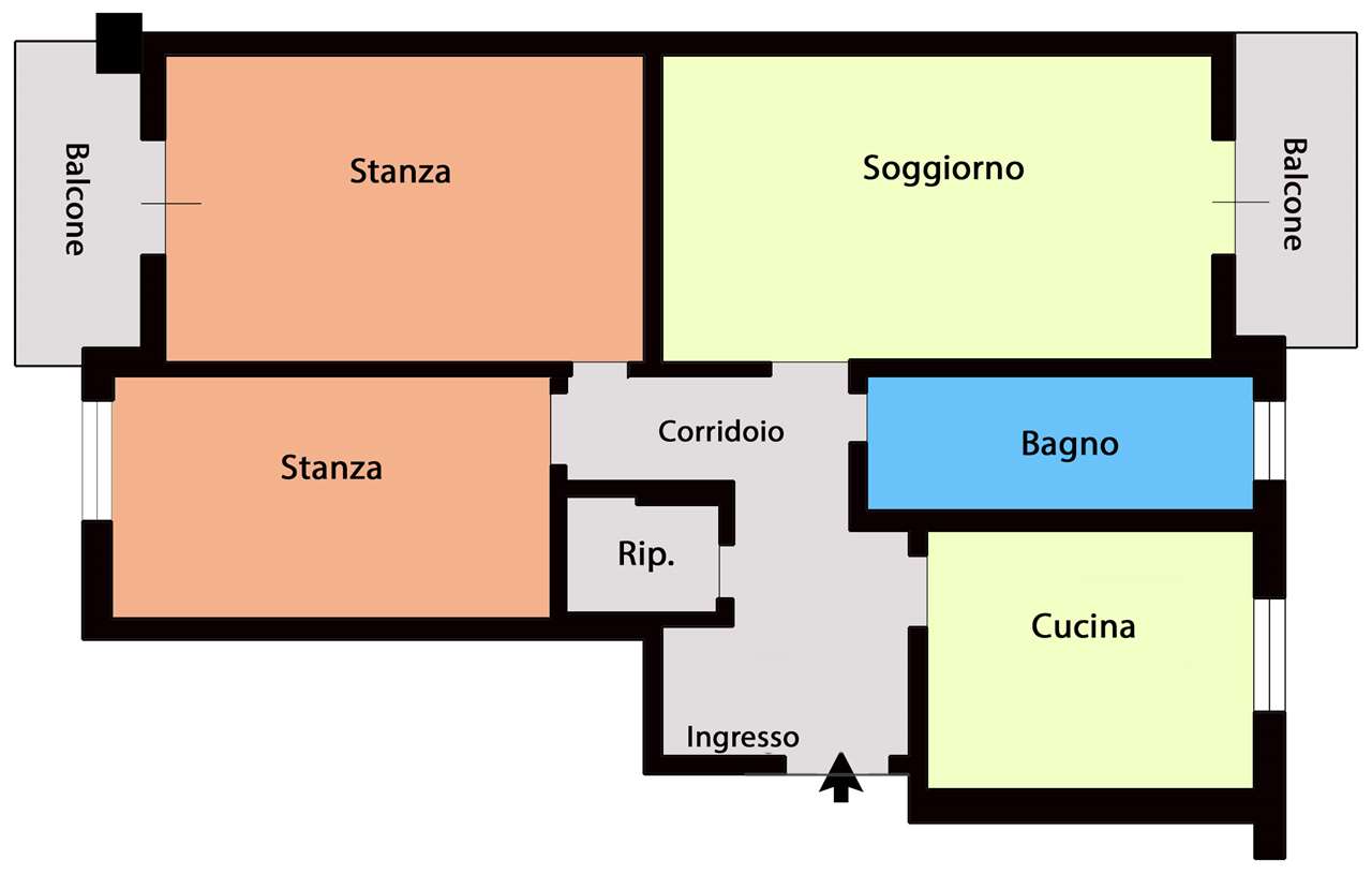 appartamento in vendita ad Edolo in zona Vico