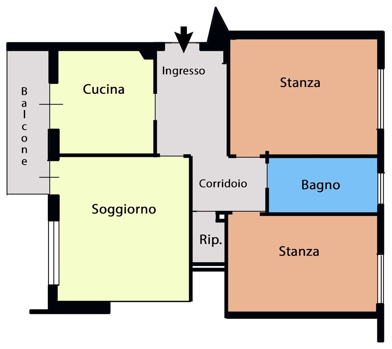 appartamento in vendita ad Edolo in zona Vico