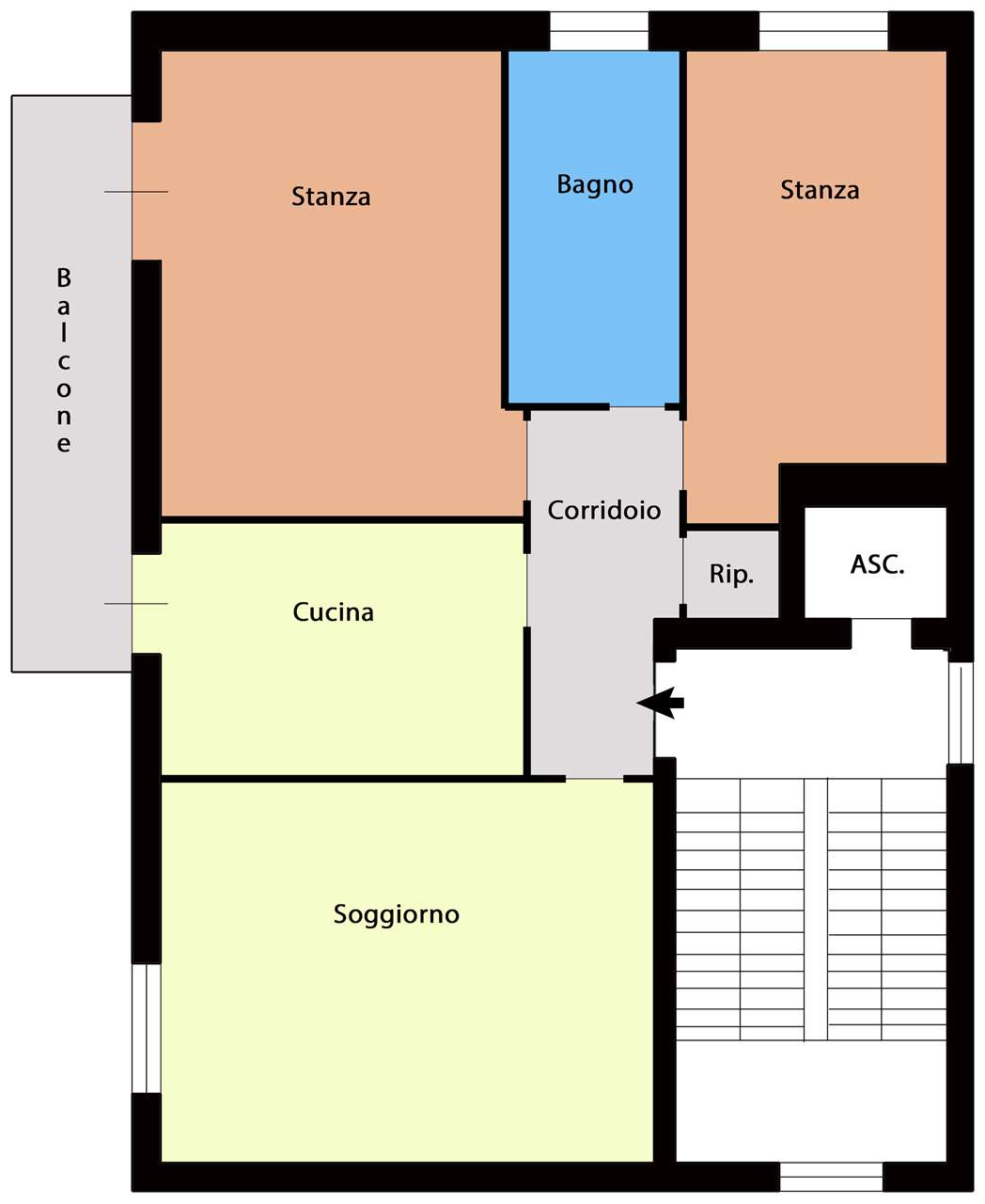 appartamento in vendita ad Edolo in zona Vico