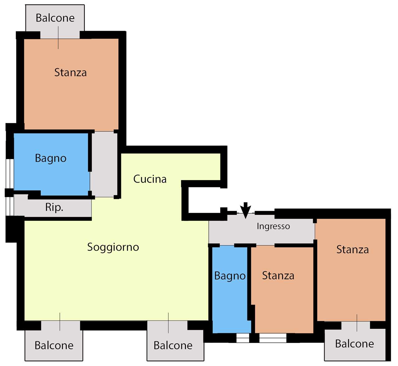 appartamento in vendita ad Edolo in zona Vico