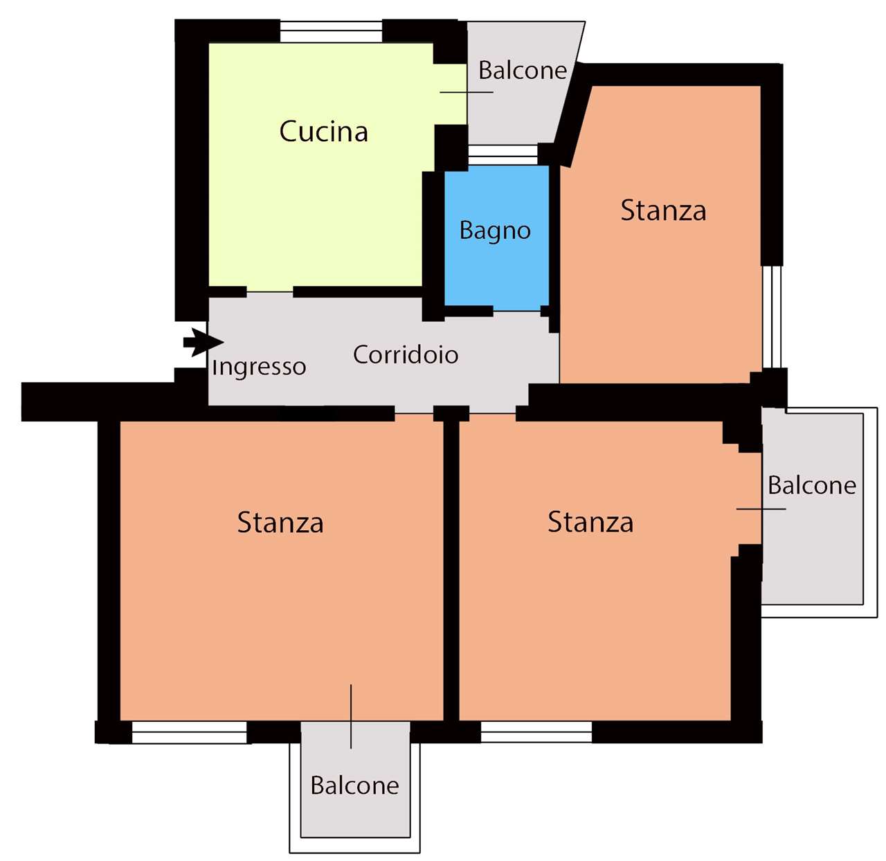 appartamento in vendita ad Edolo in zona Vico