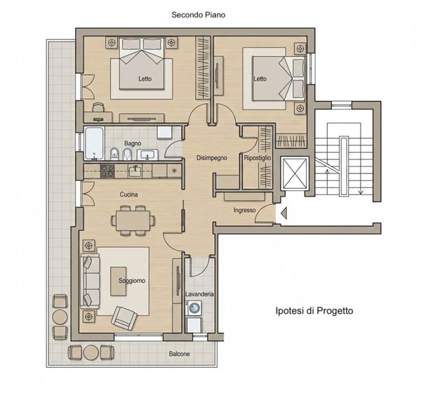 appartamento in vendita ad Edolo in zona Vico