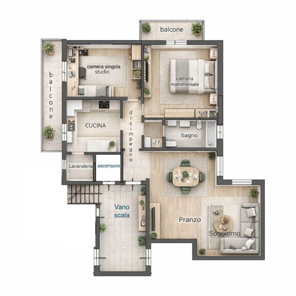 appartamento in vendita ad Edolo in zona Vico