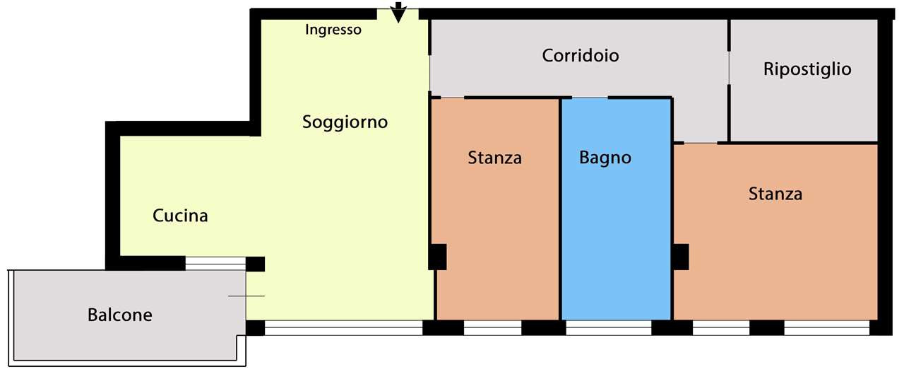 appartamento in vendita ad Edolo in zona Vico