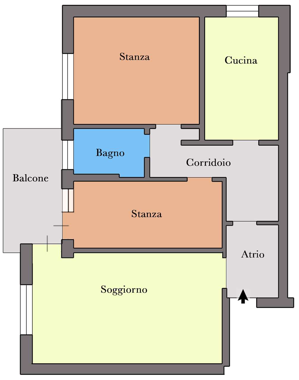 appartamento in vendita ad Edolo in zona Vico