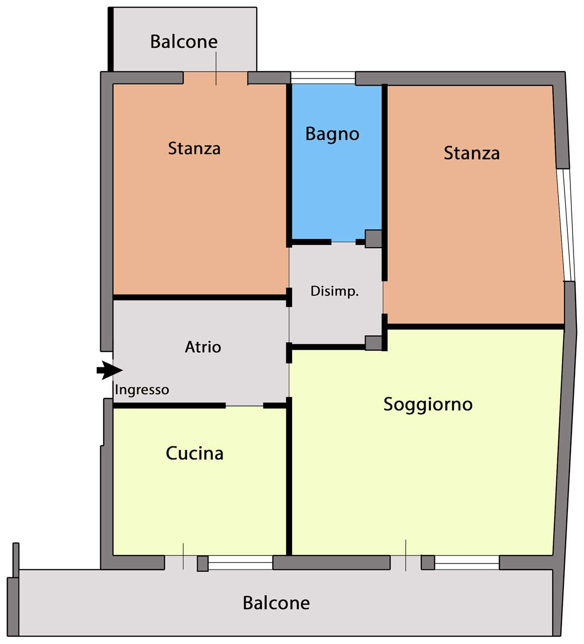 appartamento in vendita ad Edolo in zona Vico