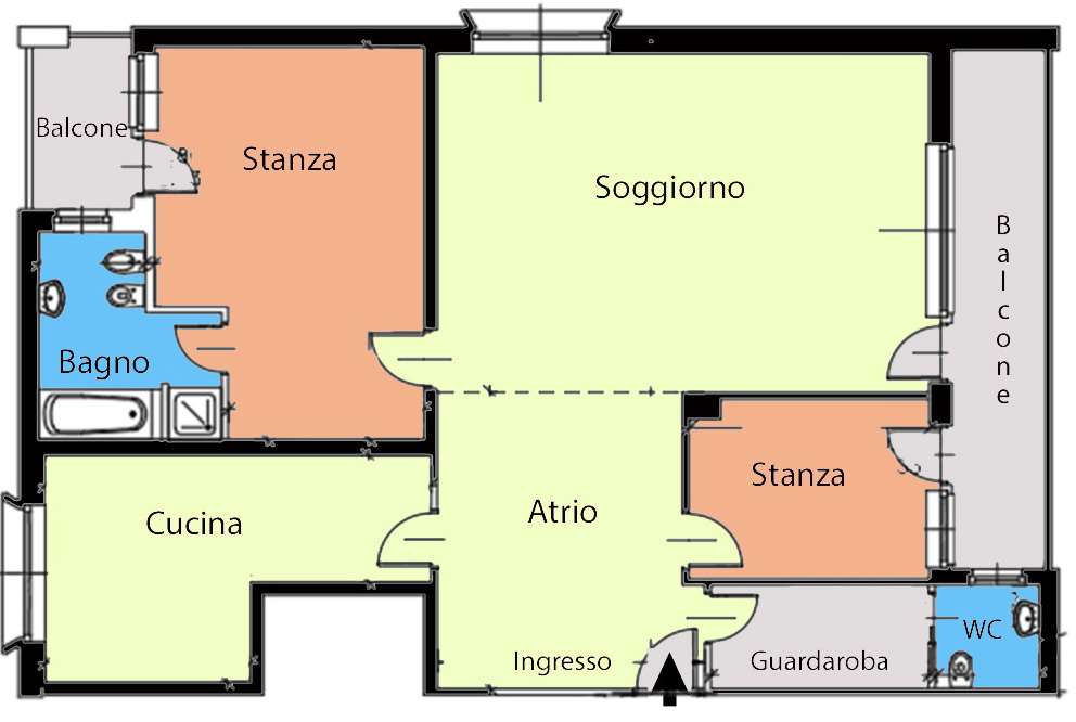 appartamento in vendita ad Edolo in zona Vico