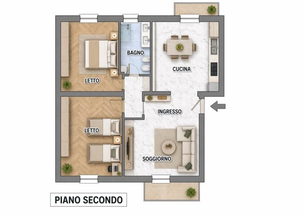 appartamento in vendita ad Edolo in zona Vico
