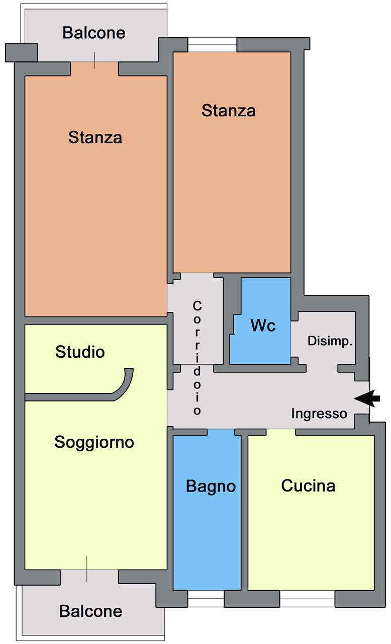 appartamento in vendita ad Edolo in zona Vico