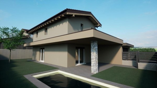 casa indipendente in vendita ad Erbusco in zona Villa