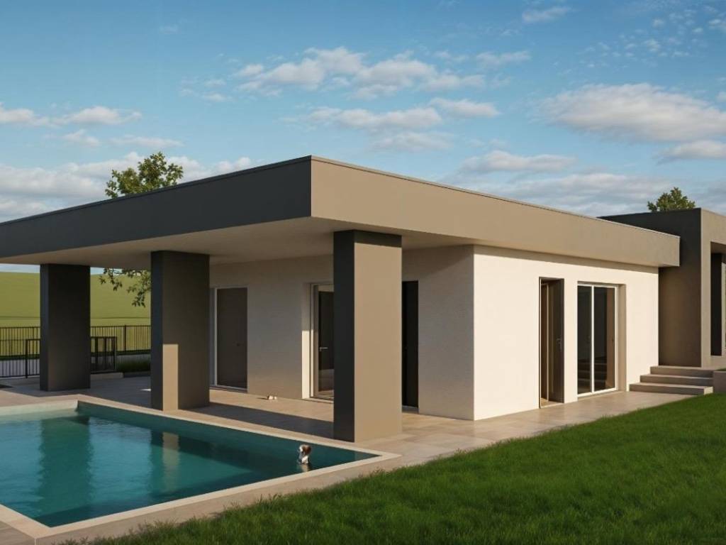 casa indipendente in vendita ad Erbusco in zona Villa