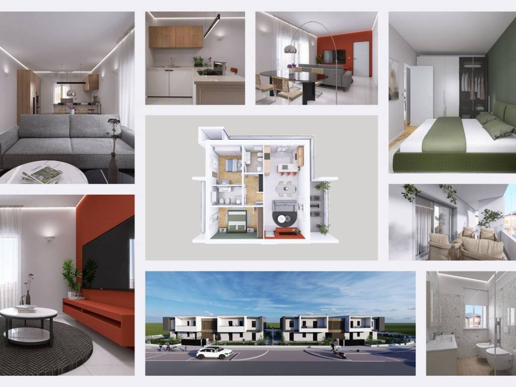 appartamento in vendita ad Erbusco in zona Villa