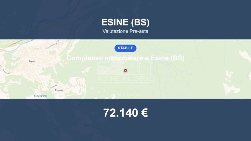 appartamento in vendita ad Esine in zona Sacca