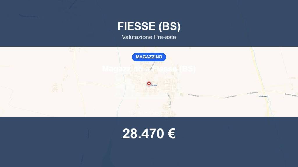 locale commerciale in vendita a Fiesse