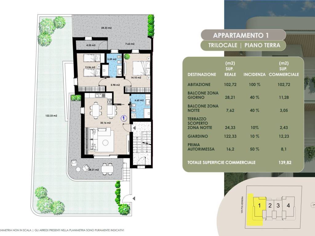 appartamento in vendita a Flero