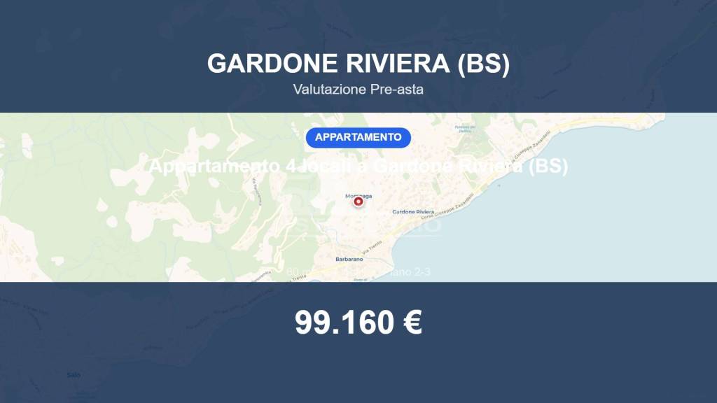 appartamento in vendita a Gardone Riviera in zona Morgnaga