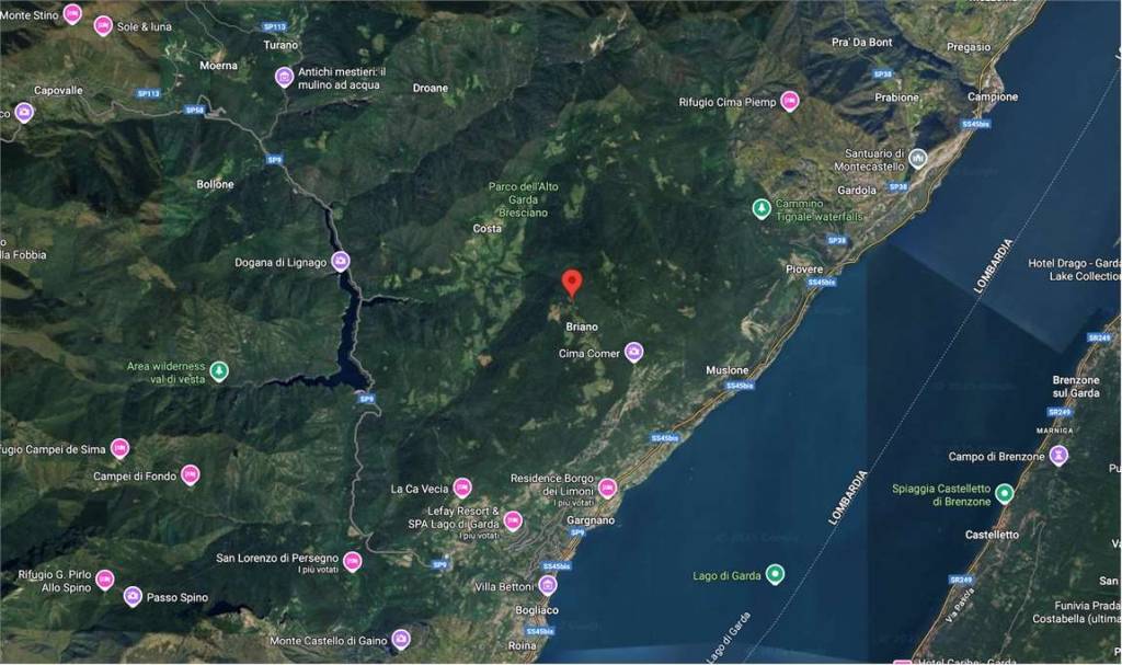 terreno agricolo in vendita a Gargnano in zona Briano