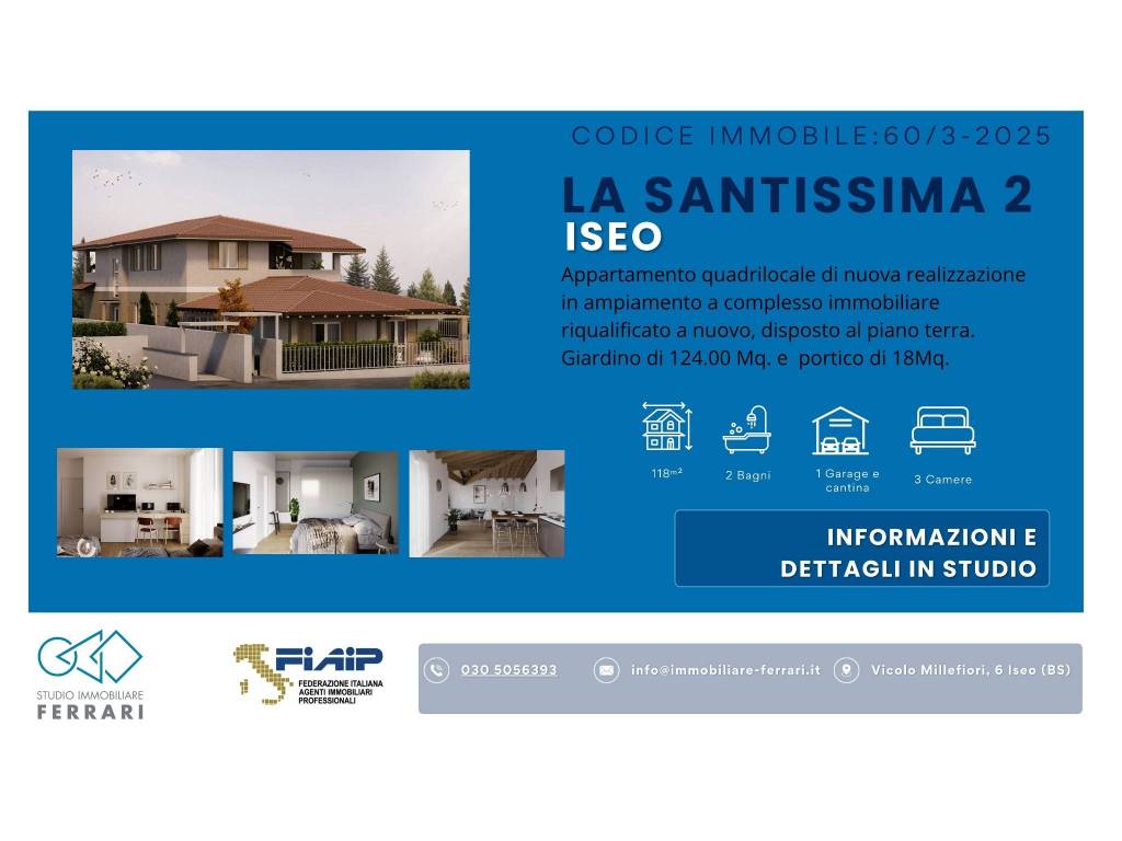 appartamento in vendita ad Iseo