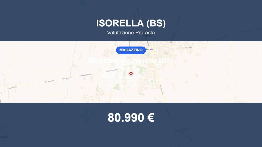 locale commerciale in vendita ad Isorella
