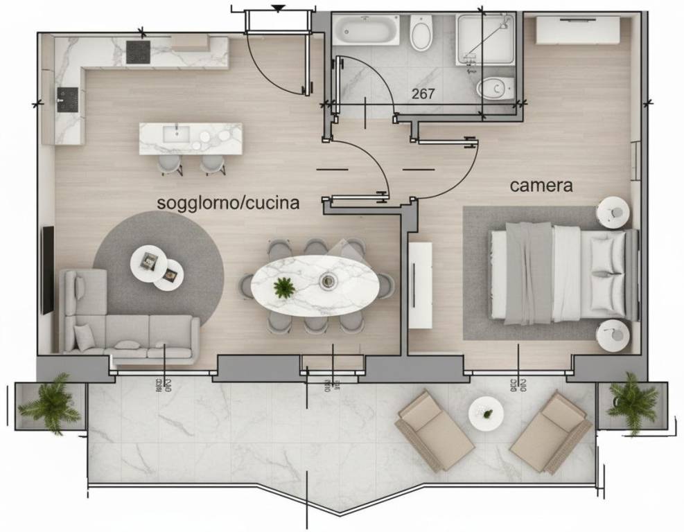 appartamento in vendita a Castiglione Torinese