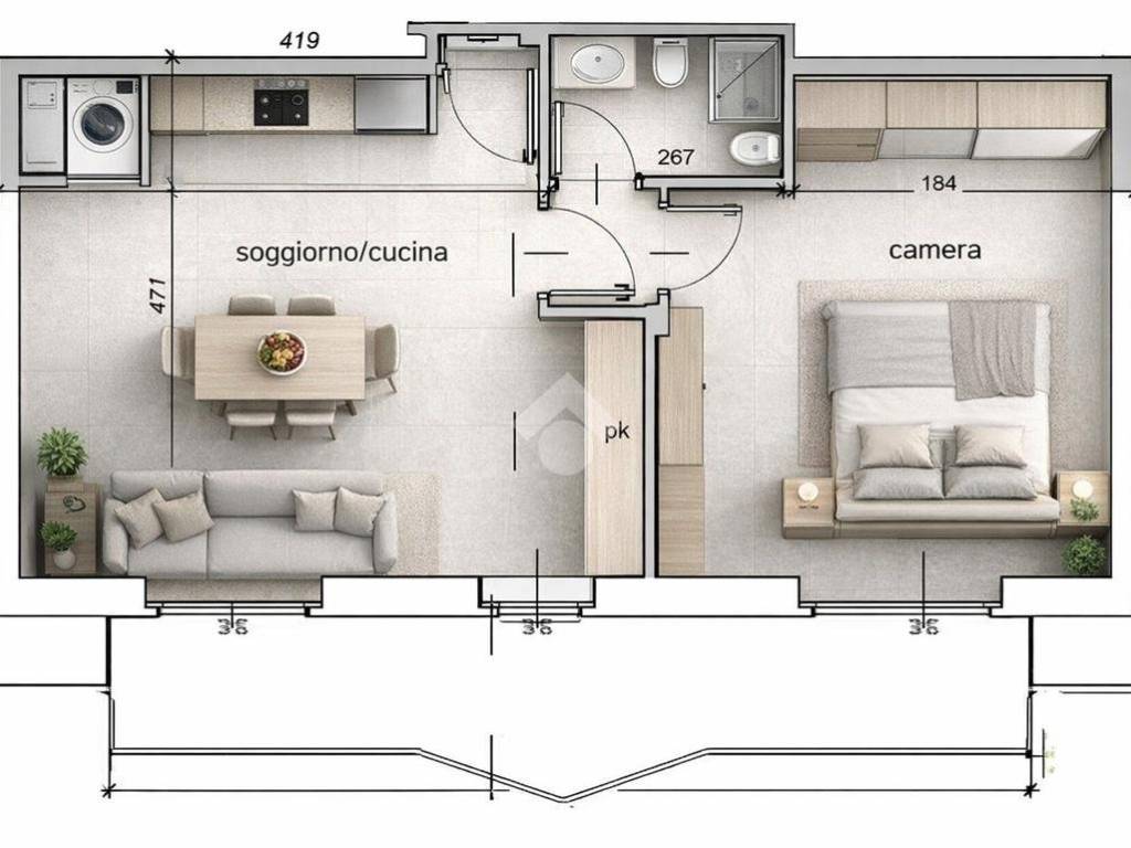 appartamento in vendita a Castiglione Torinese