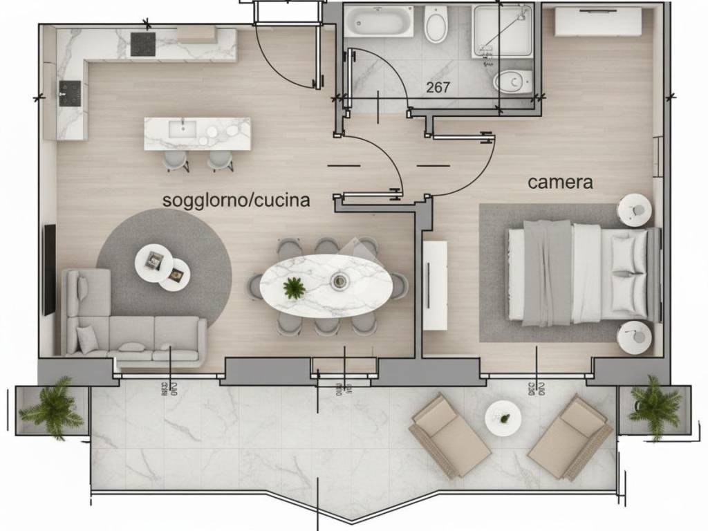 appartamento in vendita a Castiglione Torinese