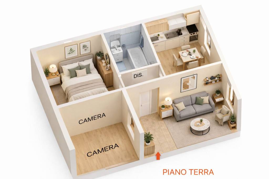 appartamento in vendita a Leno in zona Porzano