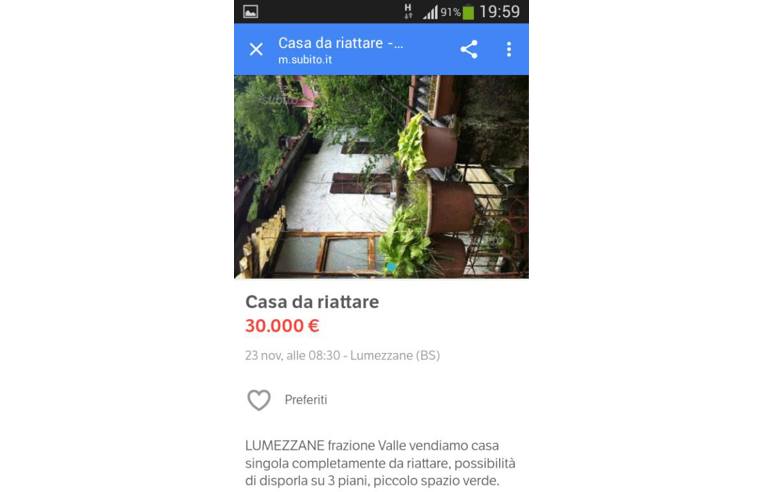 casa indipendente in vendita a Lumezzane in zona Sant'Apollonio