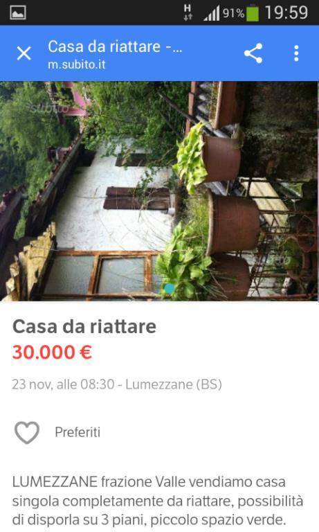 casa indipendente in vendita a Lumezzane in zona Sant'Apollonio