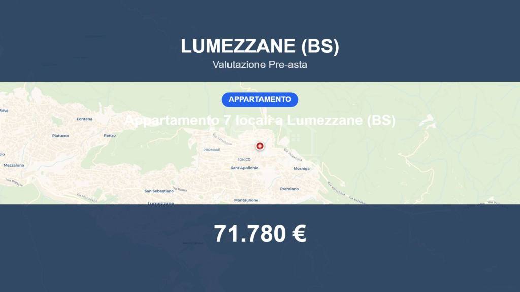 appartamento in vendita a Lumezzane in zona Sant'Apollonio
