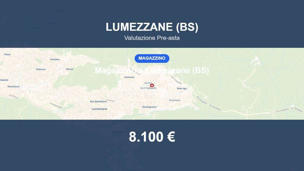 locale commerciale in vendita a Lumezzane in zona Sant'Apollonio