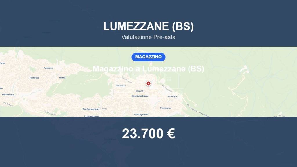 locale commerciale in vendita a Lumezzane in zona Sant'Apollonio