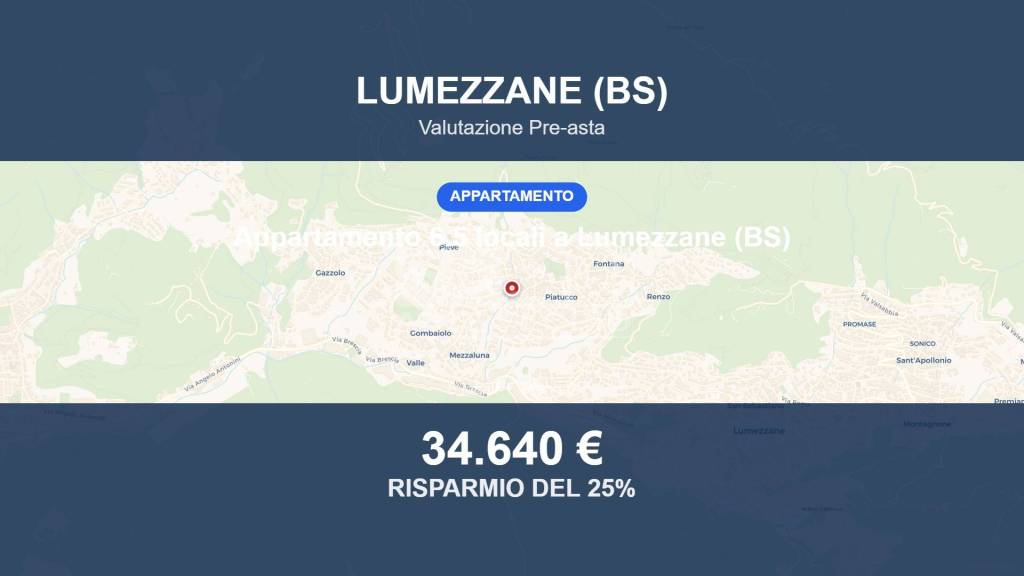 appartamento in vendita a Lumezzane