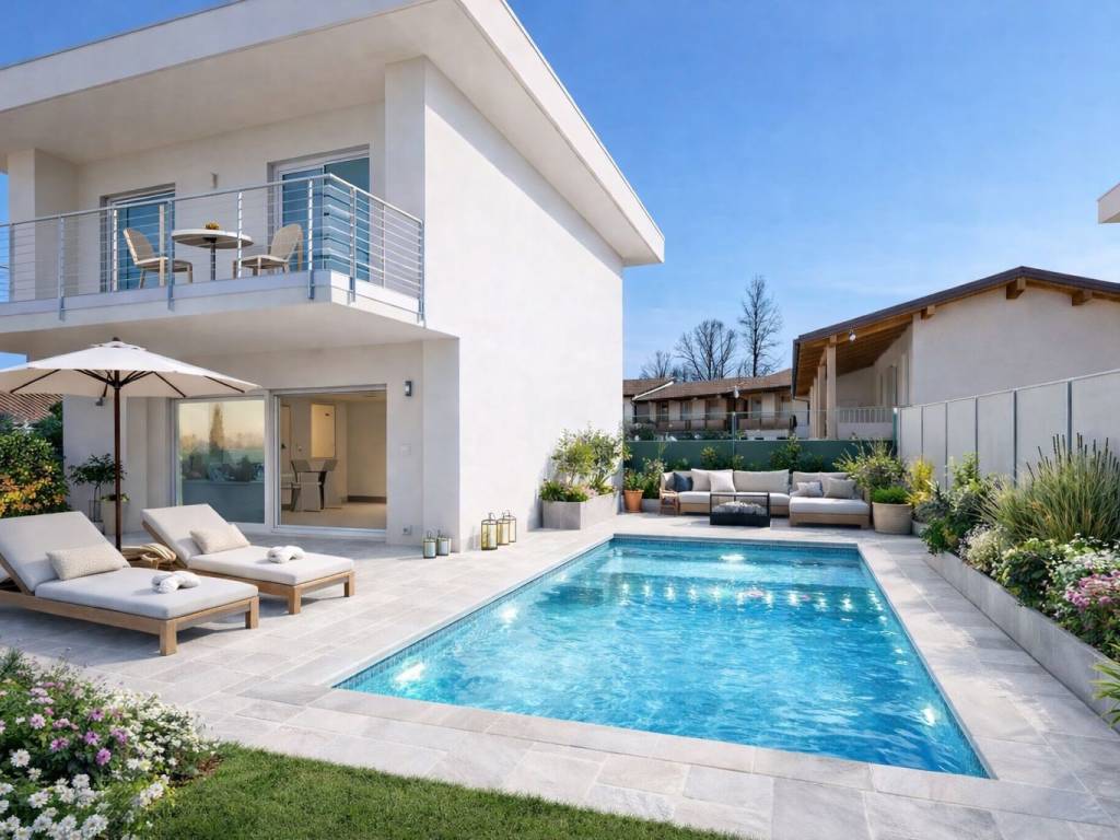 casa indipendente in vendita a Manerba del Garda in zona Pieve Vecchia