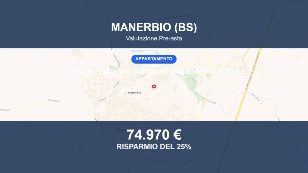 appartamento in vendita a Manerbio