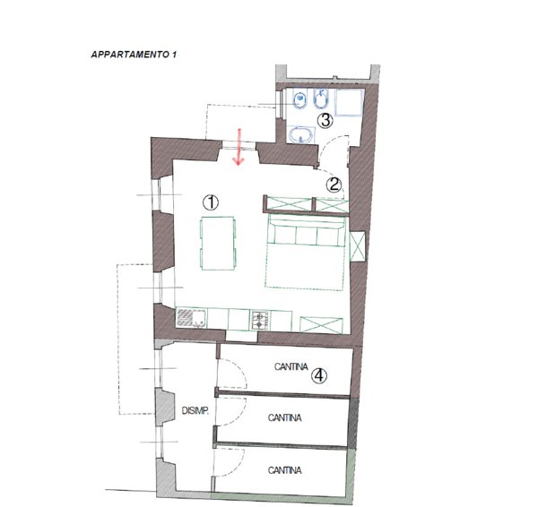 appartamento in vendita a Marone