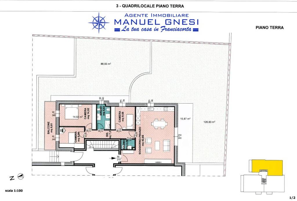 appartamento in vendita a Monticelli Brusati