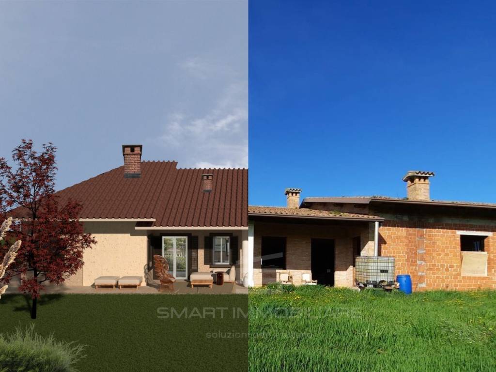 casa indipendente in vendita a Montichiari in zona Rò