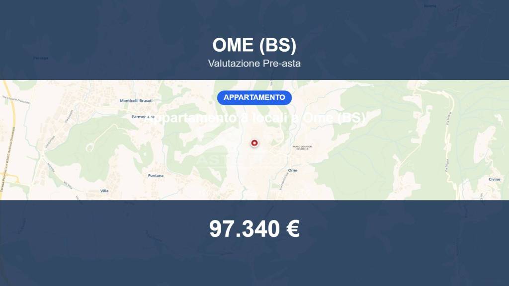 appartamento in vendita ad Ome