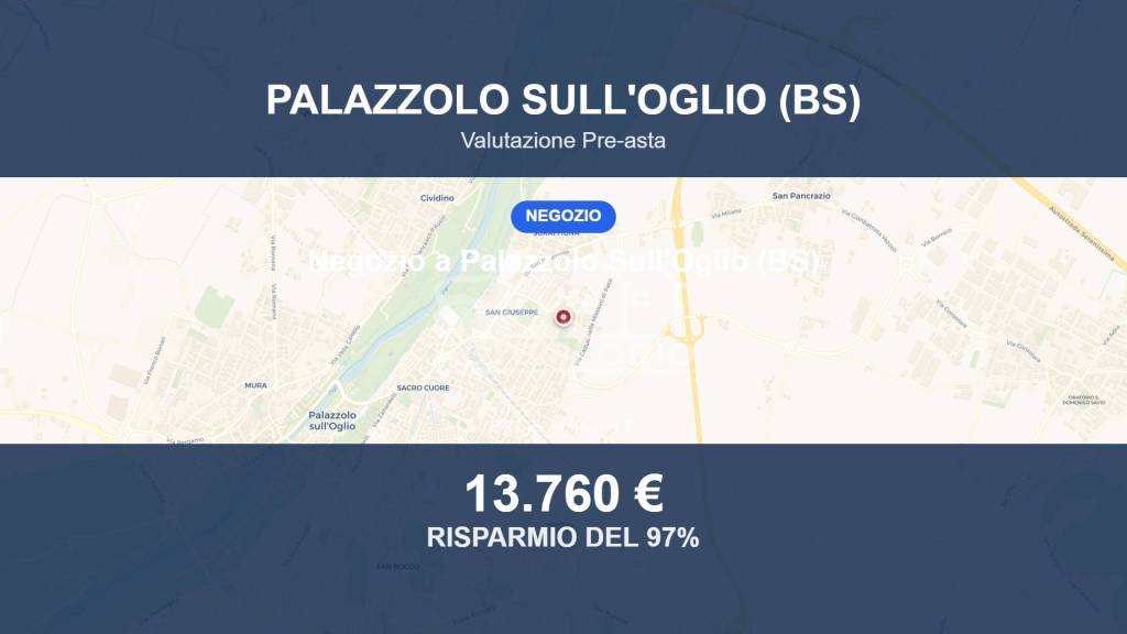 negozio in vendita a Palazzolo sull'Oglio in zona San Pancrazio