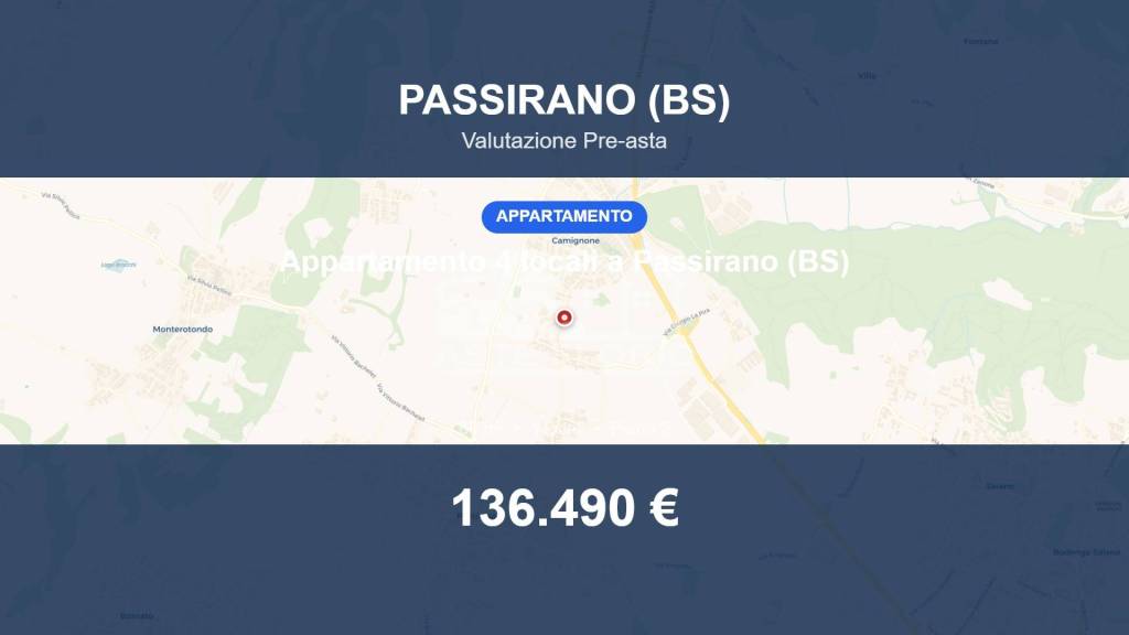 appartamento in vendita a Passirano