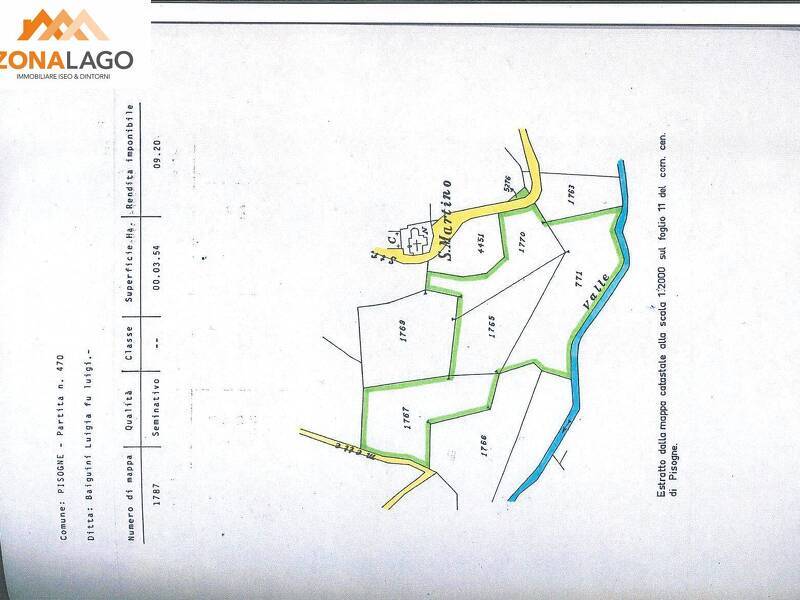 terreno agricolo in vendita a Pisogne