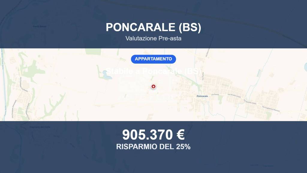 appartamento in vendita a Poncarale