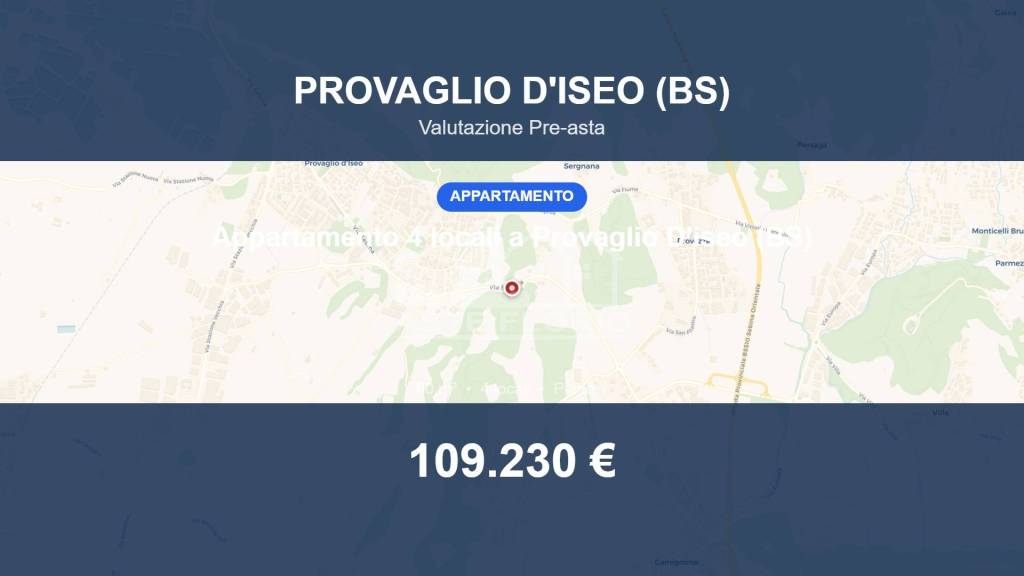 appartamento in vendita a Provaglio d'Iseo