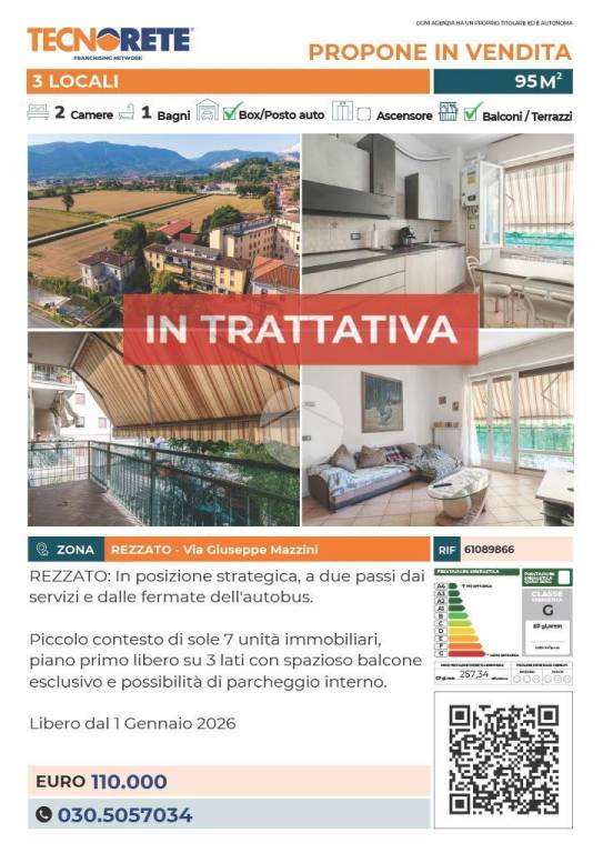 appartamento in vendita a Rezzato