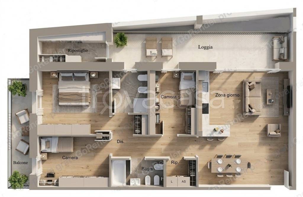 appartamento in vendita a Rezzato in zona Virle
